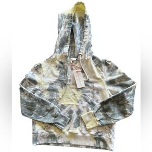 LoveShackFancy Kirby Hoodie Midnight Moon Tie-Dye Pullover Sweatshirt Women’s S